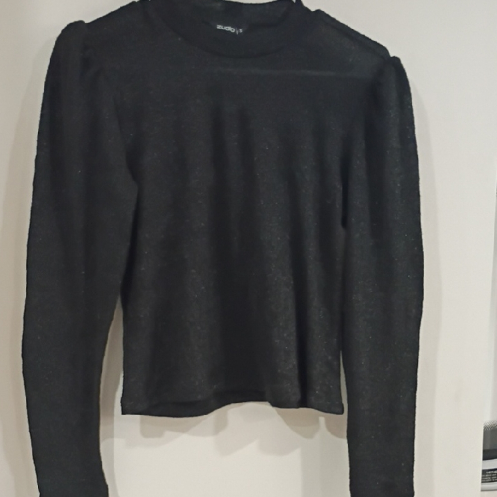 Elegant Black Long Sleeve Blouse